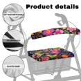 thumbnail image 5 of HELLHERO Flowers Waterproof Rollator Walker Seat Back Cover Seat & Back Cover Improved Comfort Street Scenes Gift Option for Indoor Outdoor, 5 of 7