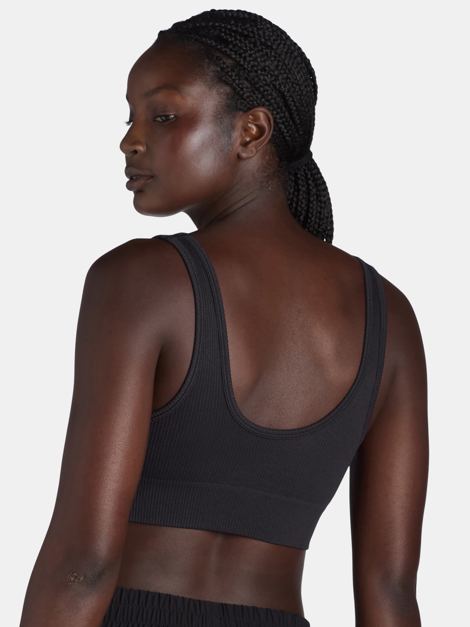 No Boundaries Women's Double Scoop Seamless Bra, Sizes XS-XXXL