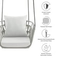 thumbnail image 3 of Swing Lounge Chair, White, Aluminum, Outdoor Patio Balcony Cafe Bistro Garden Hospitality Restaurant, Modern Contemporary, HB37282, 3 of 11