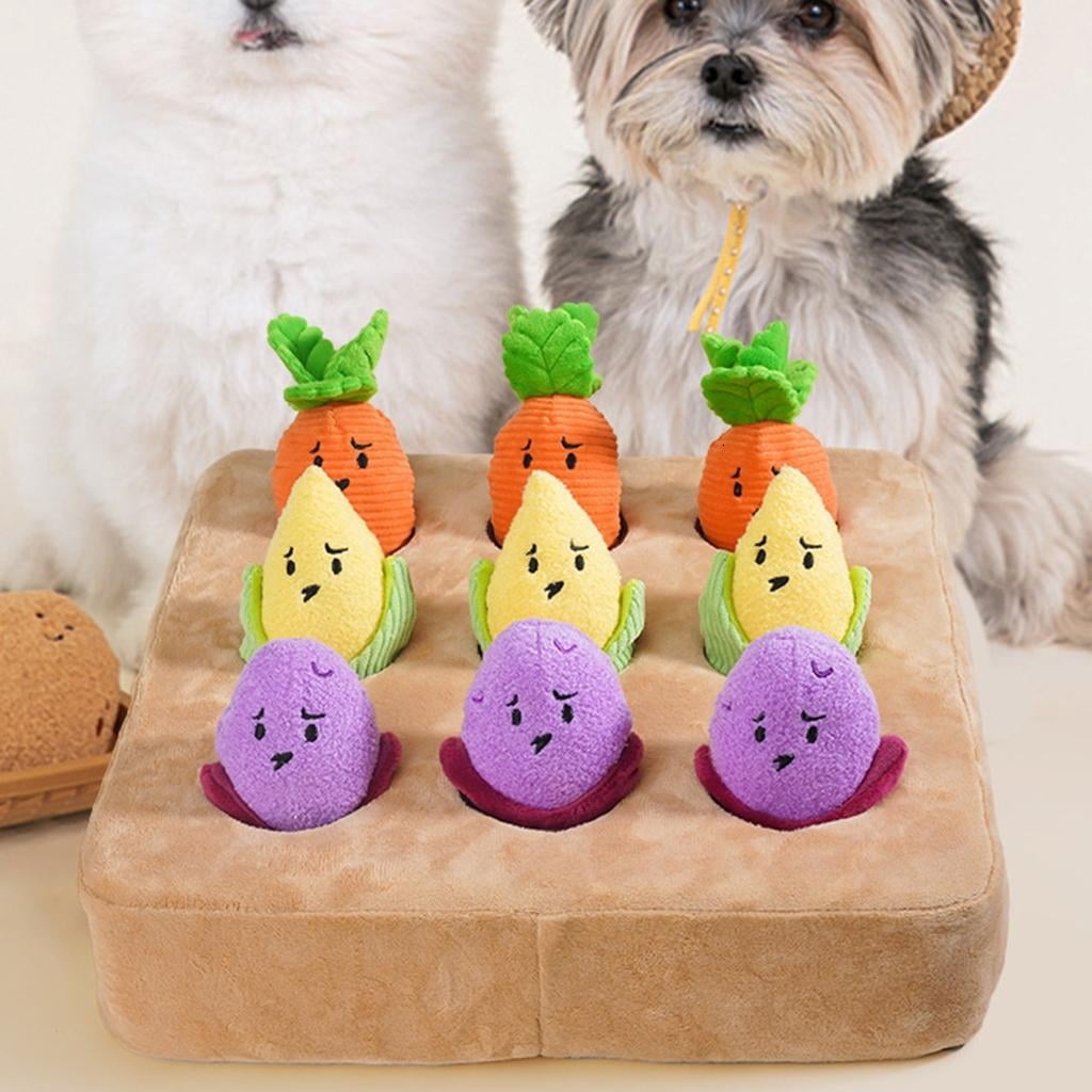 Plush Potatos Dog Toy Pet Stress Reliefs Toy Puzzle Feeding Interesting Game Toy for Pet Enrichment