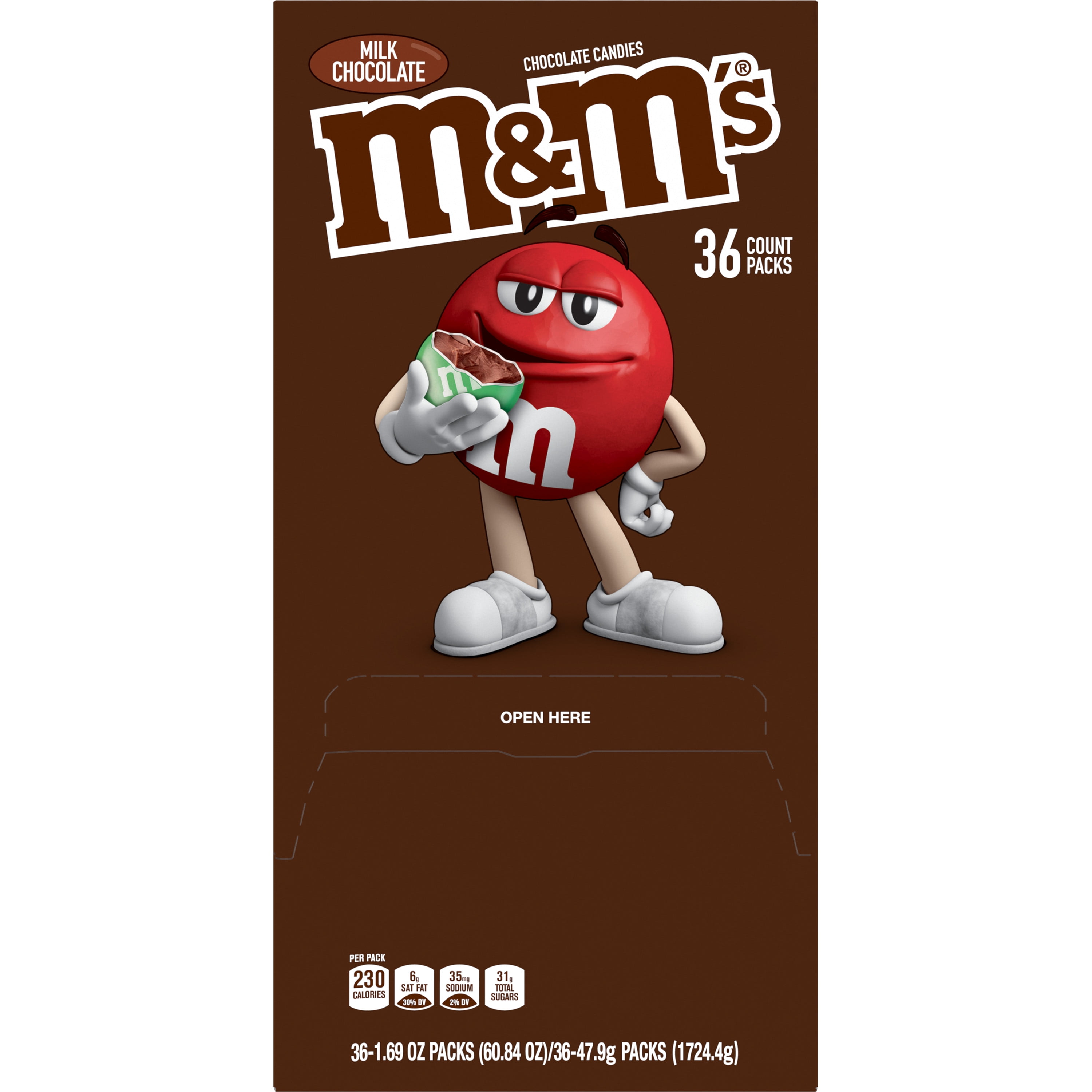 M&M'S Plain Milk Chocolate 1.69 oz Bag