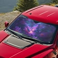 thumbnail image 5 of Xixirimido Car Windshield Sun Shade Car Sun Visor Block UV Rays Foldable Automotive Windshield Sunshades Front Window Sun Blocker Keep Your Vehicle Cool, Purple Butterfly Daisy, 5 of 8