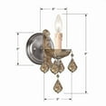 thumbnail image 2 of Crystorama Lighting - One Light Wall Mount - Maria Theresa - 1 Light Wall Mount, 2 of 2