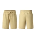 thumbnail image 5 of Mens All Day Comfy Pull-On Shorts 7" - Golf Casual Elastic Waist Quick Dry Cooling Shorts for Athletic Daily with Pockets Big and Tall Size S-4XL Khaki, 5 of 9