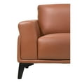 thumbnail image 3 of New Classic Furniture Como Leather Upholstered Loveseat in Terracotta Orange, 3 of 5