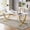White and Gold, variant on Finmind 63" Executive Desk, Large Office Desk with White & Gold Finish, Modern Computer Desk for Home Office, Conference Room