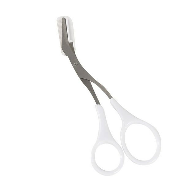 serony Beauty and Makeup Tools Eyebrow Clippers Stainless Steel Eyebrow Trimming Scissors with Comb
