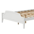 thumbnail image 7 of CASEMIOL Full Size Bed Frame with Elegant Arch-edged Headboard Footboard, Modern Wood Platform Bed Bedroom Furniture, No Box Spring Needed, Easy Assembly, Minimalist Roman Style, White, 7 of 7