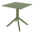 thumbnail image 2 of Compamia Loft Bistro Set 3 Piece with 27 inch Table Top Olive Green, 2 of 3