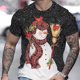 thumbnail image 1 of Camisetas de tren de Navidad para hombre, Top informal de verano con estampado 3d, camisetas holgadas de gran tamaño, ropa de manga corta de diseñador callejero para hombre, 1 of 4