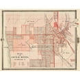 thumbnail image 2 of Andreas 24x20 White Modern Wood Framed Museum Art Print Titled - Council Bluffs Iowa - Andreas 1875, 2 of 4