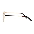 thumbnail image 3 of SA106 Mirror Unique Color Double Wire Brow Cat Eye Sunglasses Gold, 3 of 4