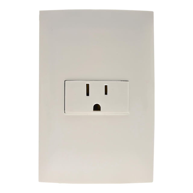 Placa Con Contacto Polarizado Leviton Blanco 15A 125-250V