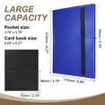 thumbnail image 2 of Uxcell 4 Pocket Trading Card Binder, PU Cover Card Collection Binder 160 Side Loading Card Binder Card Album Folder for TCG, Game Cards, Sports Cards(Dark Blue), 2 of 7