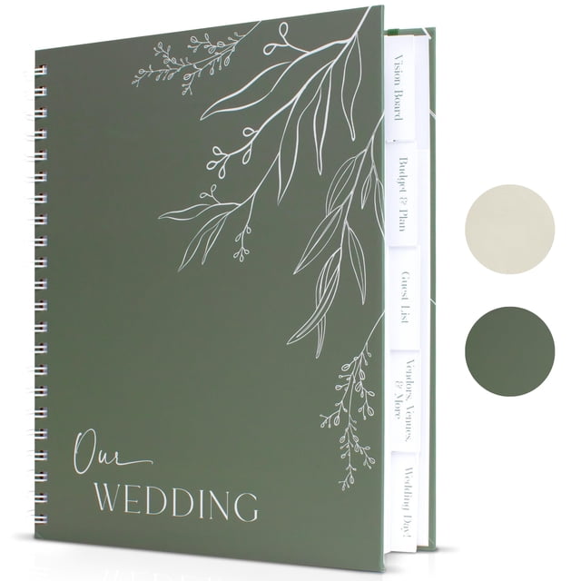 Planificador de bodas, libro y organizador ZICOTO, diseño minimalista