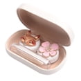thumbnail image 1 of Cute Contact Lens Case Travel Kit Portable Contact Case Container with 2 Contact Lens Box, and Tweezers, 1 of 8