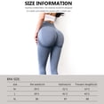 thumbnail image 1 of Leggings Yoga Cintura alta Push Up sin costuras Mujeres Fitness Running Pantalones (L) Azul Sywqhk Para Estrenar, 1 of 7