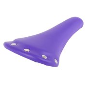 27x15x7cm Comfortable Road Bicycle Saddle Purple PU Leather Bicycle Shallow Seat with Rivets