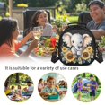 thumbnail image 6 of Jeiento Elephant Lunch Box for Girls Boys Toddler Meal Prep Lunch Bag Sunflower Small Insulated Cooler Bag with Shoulder Strap Kids Lunchbox for Kindergarten Primary School Black, 6 of 6