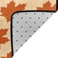 thumbnail image 4 of Flannel Non-slip Area Rug, 63"x48" No Shedding Living Room Bedroom Dining Room Home Office Area Rug, Maple Leaf Texture Pattern, 4 of 6