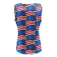 thumbnail image 2 of Vedolay Going Out Tops American Flag Shirts Women 4th of July Sleeveless Tank Tops,A-Blue XXL, 2 of 4