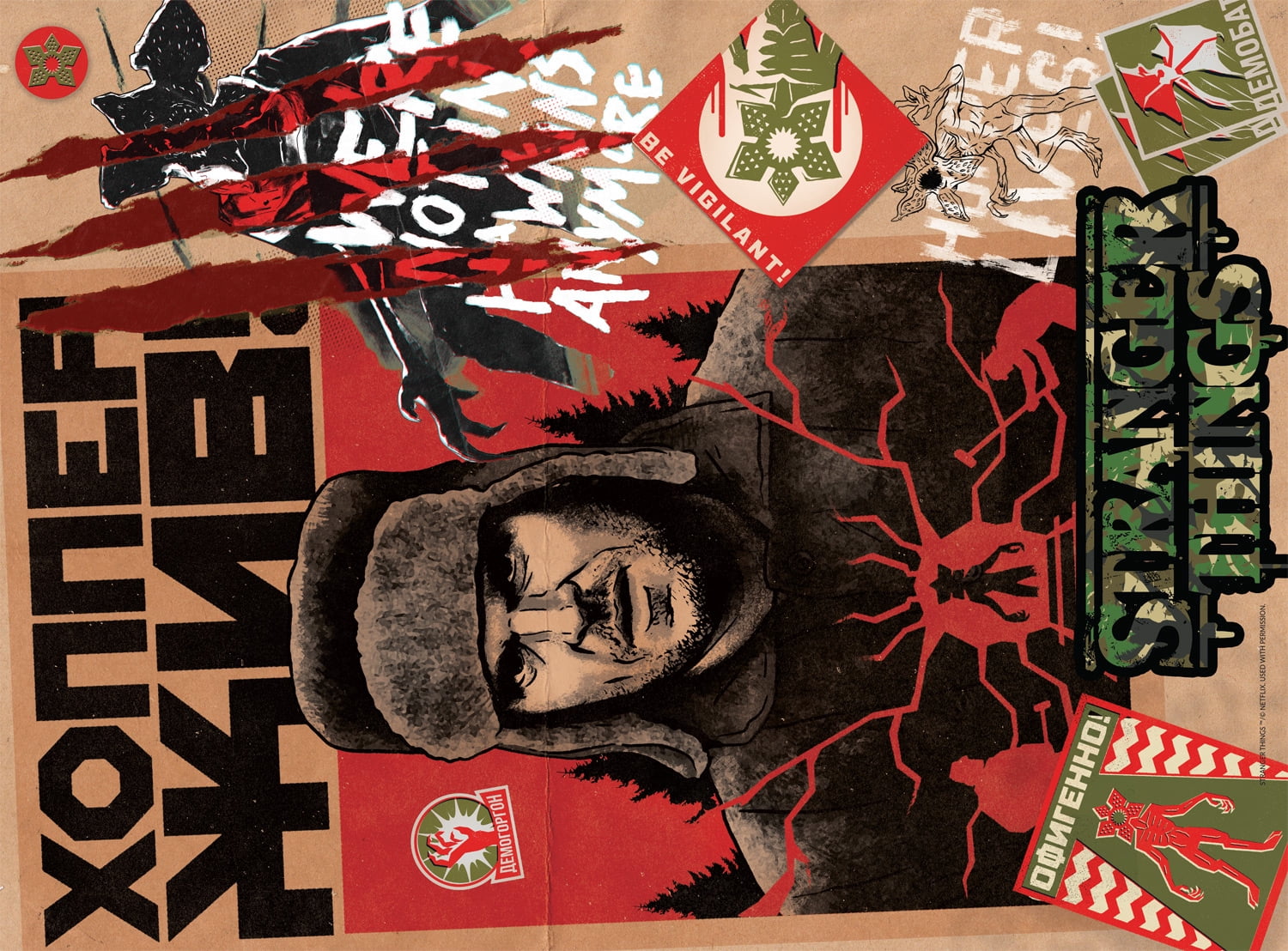 Buffalo Games 1000-Piece Stranger Things Cold War Posters Interlocking Jigsaw Puzzle