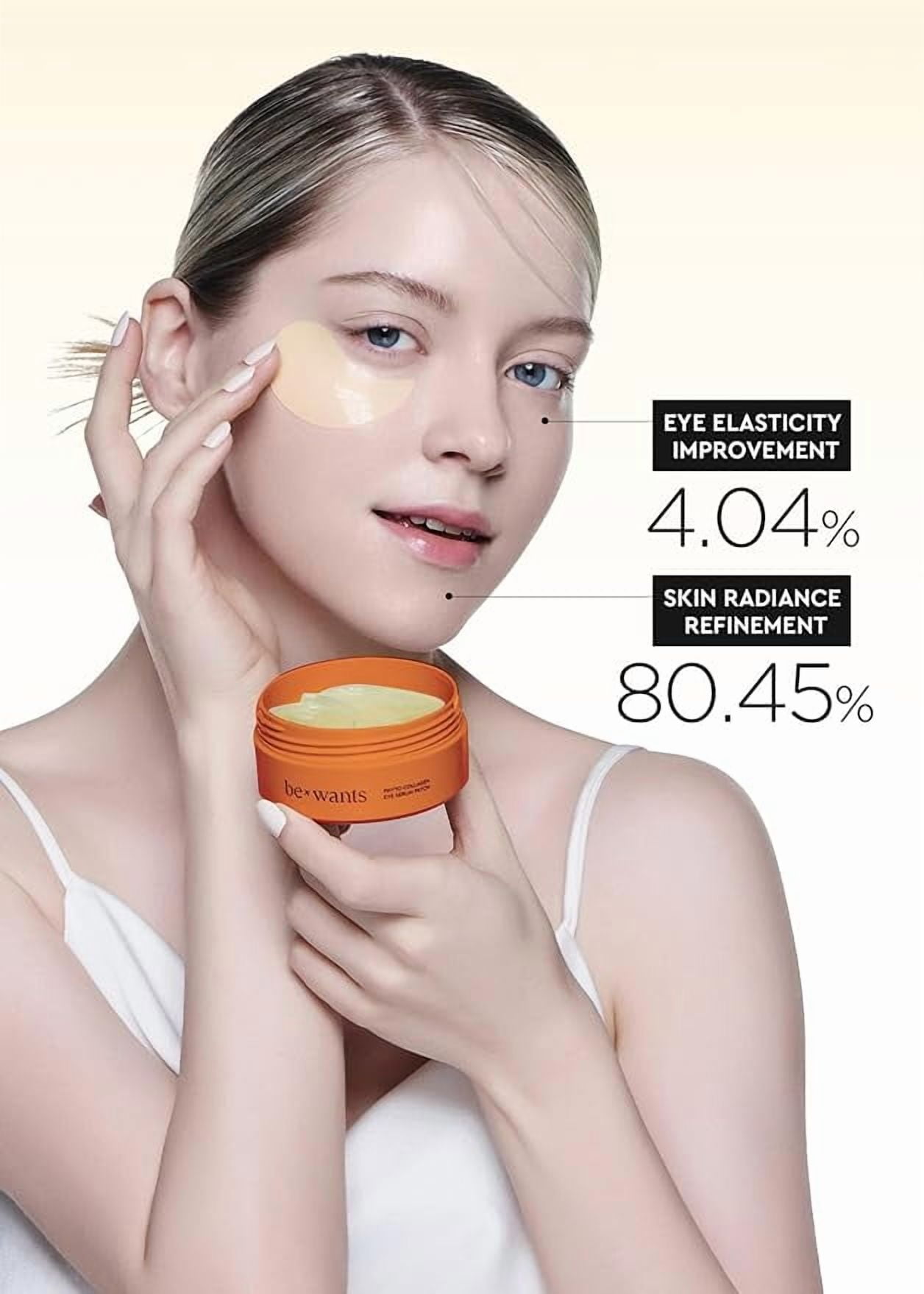 Bewants Hydrogel Eye Patches with Deep Toning Glutathione, 60 Patches, Under Eye Masks for Brightening and Radiance, Caffeine & Niacinamide patches, Korean Skincare