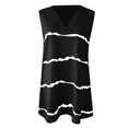 thumbnail image 6 of USSUMA Womens Tops Dressy Casual Summer Sleeveless Striped Color Block Shirts for Women Trendy Plus Size Flowy Tank Tops V Neck T-Shirts Blouses for Women Plus Tunic, 6 of 6