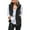 B Black, variant on Fleece Vests for Women Plus Size Zip Up Sleeveless Lightweight Jackets Fall Winter Warm Casual Patchwork Vests (M, A Khaki)