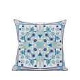 thumbnail image 2 of 18" x 18" Blue and White Blown Seam Paisley Indoor Outdoor Throw Pillow, 2 of 5