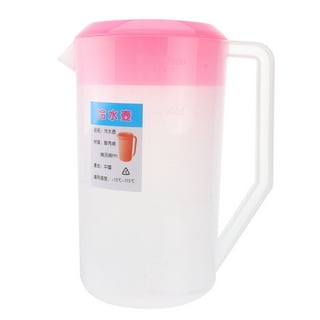 The Original MixStir Mixing Pitcher; Jbk Pottery - Mixing Pitcher for Drinks, Plastic Water Pitcher with Lid and Plunger with Angled Blades, Easy-Mix