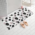 thumbnail image 2 of White Cow Black Spot Pattern Bathroom Rugs Mat,Non Slip Microfiber Bathroom Rug,Rubber Backing,Soft Bathroom Mats for Bathroom Floor,Tub and Shower,60x24in(150x60cm), 2 of 5