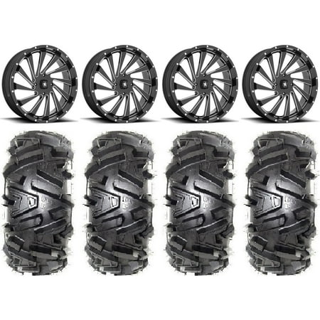 MSA Blade 18 Wheels Milled 32 Moto MTC Tires Kawasaki Teryx Mule MSA Blade 18 Wheels Milled 32 Moto MTC Tires Kawasaki Teryx Mule