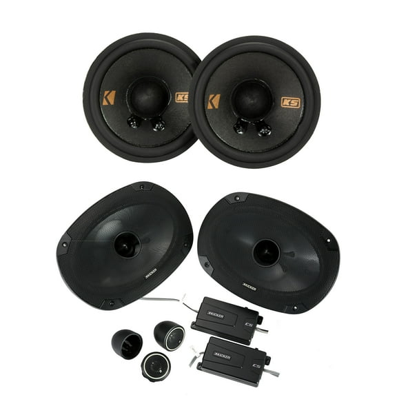 Kicker CS 6x9   2-3/4" Component Speakers Compatible with select Chevrolet Dodge & Toyota