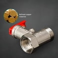 thumbnail image 4 of Water Heater Pressure Relief Valve, Safety Valve, Nickel Plated Brass Safety Valve, Suitable for Electric Water Heater 0.8 MPa Red Tokaneit, 4 of 4