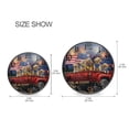 thumbnail image 6 of WOBOGO American Fireworks Dogs Truck Acrylic Wall Clock Battery Operated 9.5in Silent No Tick Bedroom Living Room Office Classroom Decoration, 6 of 10