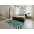 thumbnail image 5 of Ahgly Company Machine Washable Indoor Square Transitional Gunmetal Green Area Rugs, 6' Square, 5 of 7