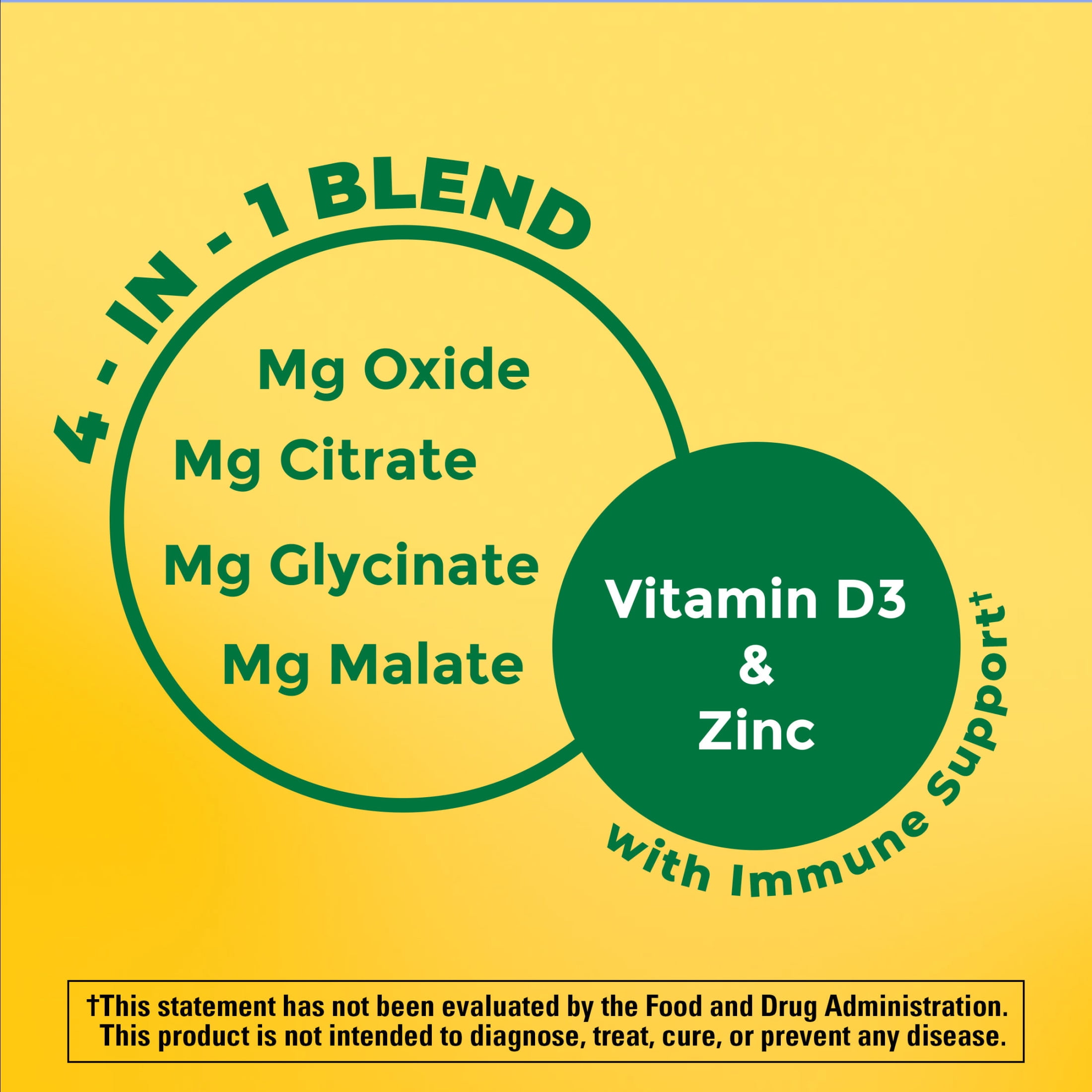 Nature Made Magnesium Complex with Vitamin D and Zinc Capsules, 60 Count