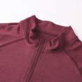 thumbnail image 4 of pstuiky camisas de manga larga para hombre, Sudadera deportiva de manga larga para hombre, con capucha, ajustada, con media cremallera y secado rápido para entrenamiento y running top de hombre xxl, 4 of 6