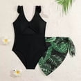 thumbnail image 2 of XEGLSBU Girls Swimsuit Size 8 1 Piece Bikini Small Skirt 2pcs Suit for Girls c-Black Size 13-14 Years, 2 of 5