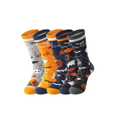 

Ehfomius Halloween Unisex Knee-high Stockings Cartoon Mid-calf Length Socks
