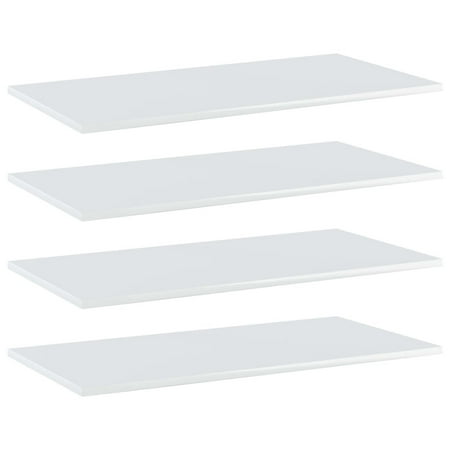 

Walmeck Bookshelf Boards 4 pcs High Gloss White 31.5 x15.7 x0.6 Engineered Wood