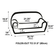 thumbnail image 3 of Delsit Toddler Couch and Kids Flip Open Foam Double Sofa, Navy Anchors, 3 of 4