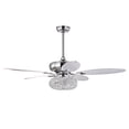 thumbnail image 5 of Shelby 52 in. 3-Light Indoor Chrome Finish Ceiling Fan with Light Kit, 5 of 5