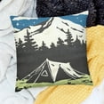 thumbnail image 2 of SHANXI  Camping Throw Flannel Pillow Covers,Camper Pillow Covers-Camper Gifts, Best Gifts for Rv Owners, Rv Decor Gifts，Camping 22x22in, 2 of 5