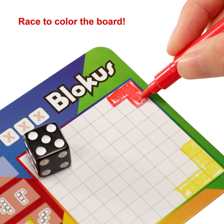 Blokus Roll and Write Dice Game for Kids, Adults and Family Night