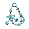 thumbnail image 2 of Milaget Beaded Keychain Decor Collectible Toy Car Key Holder for Girls Children Gift blue, 2 of 9