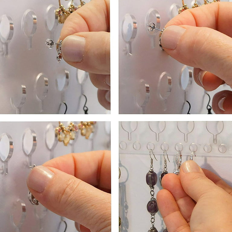 Stud Dangle Post Earing Jewelry Storage Rack Earring Holder Wall Mount  Hanging Jewelry Organizer Display Closet for Women, Girls 