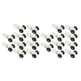 thumbnail image 3 of relayinert Rail de Rideau Robuste 10 Pcs Rail Coulissant Robuste Crochet de Transport Roulant Support de Plafond Solide et Durable Blanc Noir Style 5 2Ensemble, 3 of 6