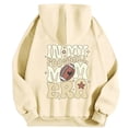 thumbnail image 1 of WEAIXIMIUNG Fall Sweatshirts for Women Plus Size Ladies' Autumn and Winter Fashionable Rugby Print Hooded Sweatshirt, 1 of 5